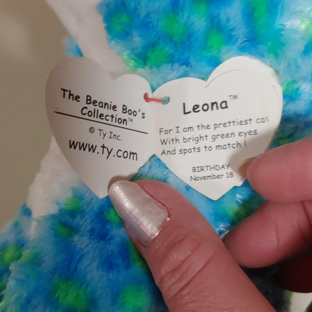 Ty 🆕 Beanie Boo's Leona The Cat Stuffed Animal Toy